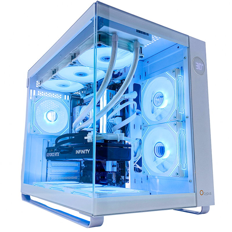 Купить ПК в Томске. Компьютер Core i5 14600KF, RTX 5070 12Гб, DDR5 32Gb в оригинальном белом корпусе для Владимира Викторовича