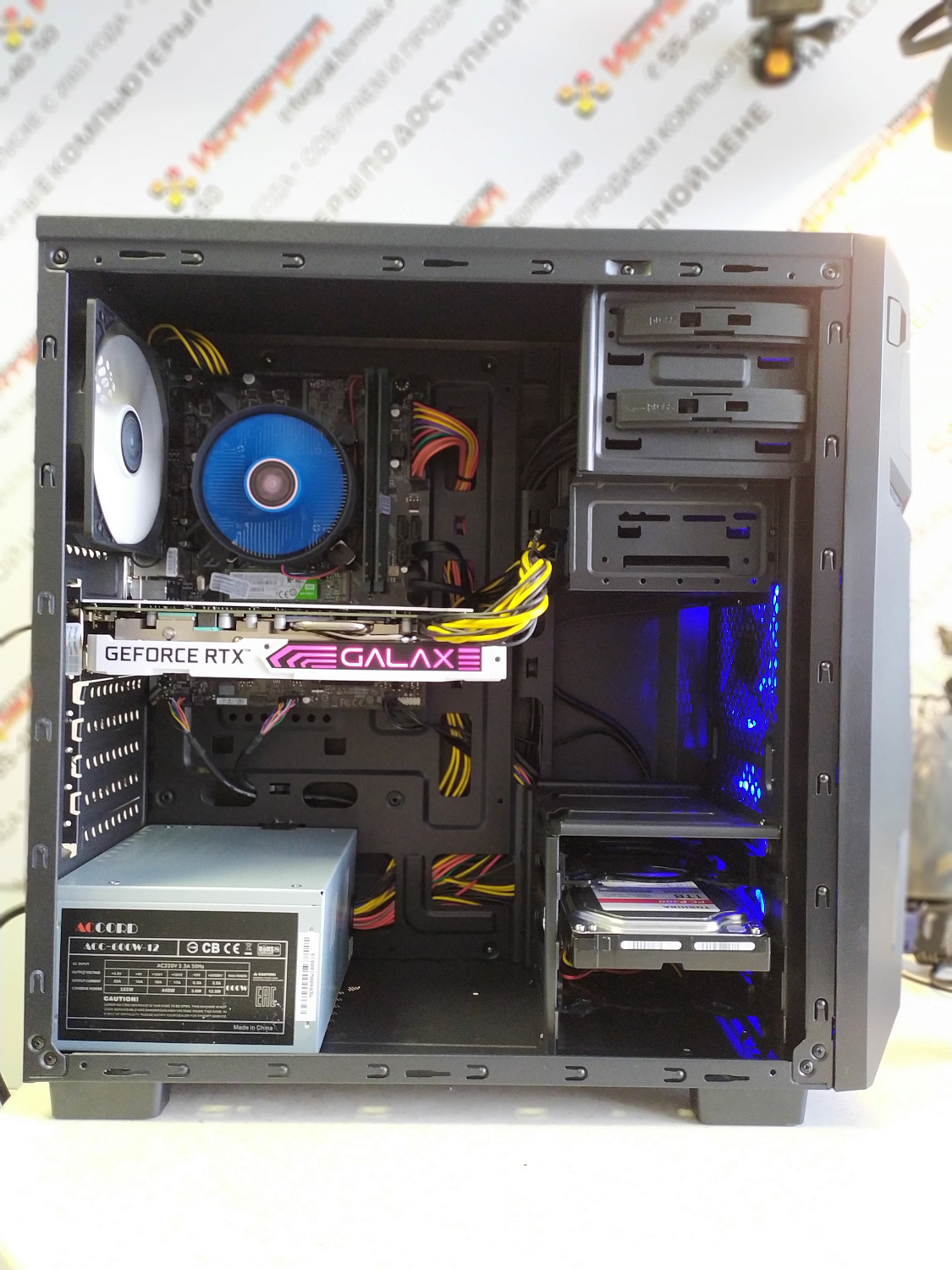 Томский магазин компьютеров. Сборка компьютера Core i5 9400F, 16Гб, GTX1660 Super 6Гб для Игоря К.